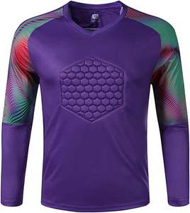 Camiseta de Portero de Fútbol para Adultos, Acolchada, Manga Larga, Transpirable, de Secado Rápido, 100% Poliéster, con Nombre de Equipo Personalizado - Product Image 4