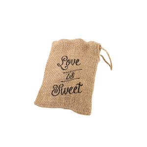 Wholesale <b>Small</b> Jute <b>Bag</b> with Custom <b>Drawstring</b> Style PC Fabric Logo Folding Handled Letter Pattern-Cheap Price Shopping <b>Bags</b> - Product Image 5