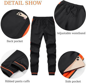 Survêtements teints en noir sur mesure pour hommes Sweats à capuche zippés élégants avec doublures imprimées pour l'hiver - Product Image 3