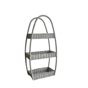 BEST SELLER!!! Unique Design 3-Tier Household Shelf with Oval-Shaped Frame. Products by BINH AN THINH Handicraft Company