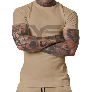 T-shirt d'entraînement unisexe pour hommes T-shirt de sport unisexe en tissu uni à séchage rapide 100% coton avec impression de logo personnalisé - Product Image 5