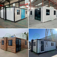 Nouvelles maisons préfabriquées à 1 chambre, conteneurs pliables, mini-maisons mobiles de 700 mm de largeur pliée