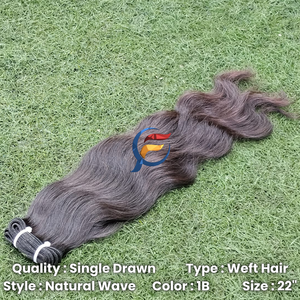 Cheveux naturels indonésiens 100 % humains vierges Remy, cuticules alignées, sans nœuds, avec double trame cousue à la machine - Product Image 3