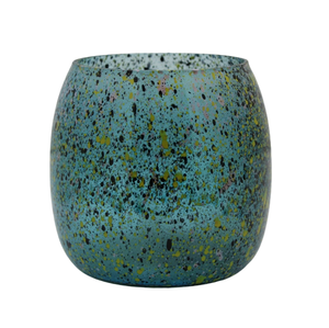 Nouveau bougeoir votif en verre décoratif nouveau pot de bougie de couleur vert foncé de conception pour le décor de salon fait à la main - Product Image 1