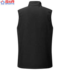 <b>Men</b> <b>Running</b> Softshell <b>Vest</b> Outerwear Lightweight Windproof Best Selling Customized Breathable Softshell Sleeveless <b>Vest</b> - Product Image 2
