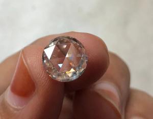 10 MM Blanc Moissanite Rose Cut3 Cts VVS Clarté | Blanc complet Utilisé pour Pendentif Autre Bague Diamant. - Product Image 1