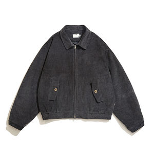 บอมเบอร์แจ็คเก็ตผ้าริ้วผ้าลูกฟูกสำหรับผู้ชายเสื้อแจ็กเก็ต2024ฤดูหนาว - Product Image 2