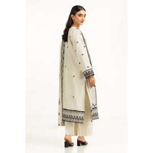 IUSTKSD-1232 Traje Casual de Verano de 3 Piezas con Bordado Khaddar - Product Image 3