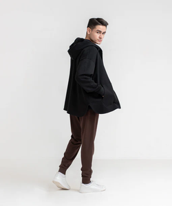 Sudadera con Capucha Personalizada 100% Algodón para Hombre, Talla Grande, Antiencogimiento, Transpirable, con Bolsillo Delantero, Etiqueta Privada OEM, Venta al por Mayor - Product Image 4