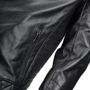 Veste en cuir véritable pour homme, de haute qualité, décontractée, tendance, en toile imperméable, antibactérienne, hiver, personnalisable - Product Image 4
