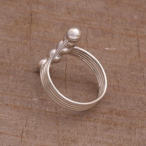 Anillo de declaración hecho a mano de Plata de Ley 925, anillos de moda de burbujas Groovy, aniversarios románticos Unisex, precio al por mayor de fábrica - Product Image 5