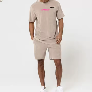 Conjunto de Verano para Hombre de Alta Calidad con Estampado DTG Personalizado, Camiseta y Pantalones Cortos de Talla Grande, Estilo Vintage Lavado a la Piedra, 100% Algodón, 200 GSM, Behram - Product Image 5