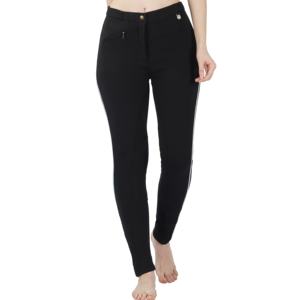 Señoras Equitación inteligente Jodhpurs Piping Breeches Mujeres Ridding Cómodos Pantalones de montar - Product Image 1