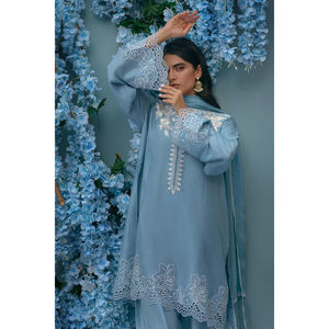 Ensemble chemise et dupatta élégant Periwinkle Dream - Product Image 2