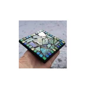 Artisanat indien, meilleure qualité de dessous-de-verre en mosaïque, forme carrée, pour la maison, la cuisine et la vaisselle, dessous-de-verre à très bon prix - Product Image 1