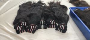 Extensiones de Cabello Humano Rizado sin Procesar, Extensiones de Cabello Remy Indio Virgen, Precio de Fábrica Directo desde India, 8 oz - Product Image 4