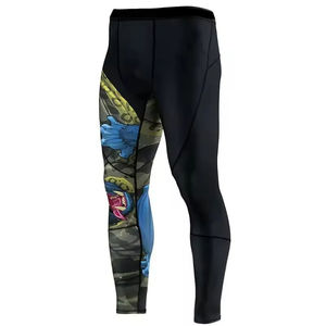 Vente en gros de collants Bjj de haute qualité multicolore sublimation Leggings extensibles dans 4 sens Leggings de gymnastique Bjj Spats pour hommes - Product Image 1