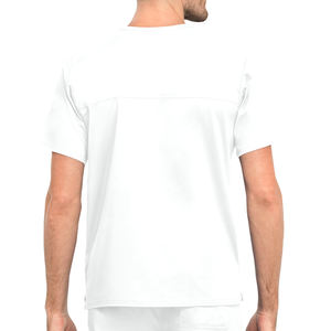 Trajes de limpieza de hospital para hombres de calidad, uniformes cómodos estirables de longitud regular, Material de LICRA teñido liso - Product Image 5