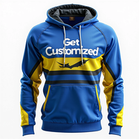 Obtenez un sweat à capuche personnalisé pour homme, style streetwear surdimensionné et durable, sublimé, 100% polyester, mélange de coton de base, hiver