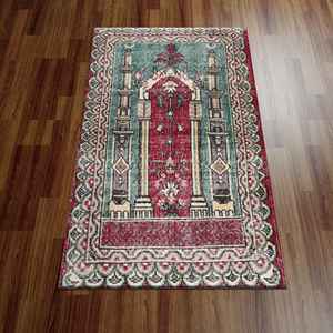Tapis imprimé au design vintage, tapis de prière islamique personnalisé doux, tapis doux non tissé - Product Image 4