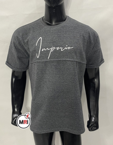 เสื้อยืดคอกลมผ้าคอตตอน100% สำหรับผู้ชายเสื้อยืดโอเวอร์ไซส์แบบเปิดไหล่ปล่อยแนวสตรีทแวร์ผ้าคอตตอนสำหรับผู้ชาย - Product Image 5