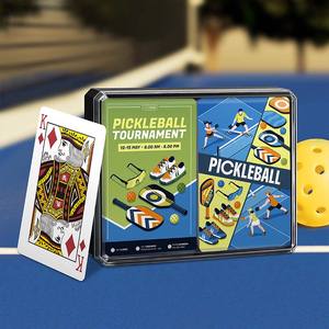 Cartes à jouer en plastique personnalisées OEM-D205, format Bridge, double jeu, finition brillante/mate, coffret cadeau promotionnel familial - Product Image 5