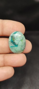 Turquesa Tibetana 100% Natural UDGEMS, Cristal en Tonos Verde y Azul, Cabujones Sueltos, Precio al por Mayor, para Joyería Artesanal, 5mm de Altura - Product Image 2