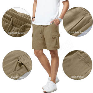 Pantalones cortos de carga ligeros transpirables para hombre, pantalones cortos de trabajo para hombre, pantalones cortos de trabajo informales - Product Image 4