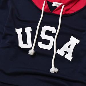 Perfashion, sudadera de algodón 100% para mujer, Top corto con manga larga, logotipo bordado, estampado de abullonado, Sudadera con capucha de invierno con patrón 3D - Product Image 4