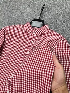 เสื้อเชิ้ตผู้ชายหรูหรา100% ระดับไฮเอนด์, เสื้อเชิ้ตผ้าฝ้ายแท้ลายสก็อตแขนยาวอเนกประสงค์สำหรับใส่ในฤดูใบไม้ร่วง - Product Image 6