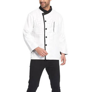 Uniforme de Chef para Hombre y Mujer, de Manga Corta, con Logotipo Personalizado, 100% Algodón de Alta Calidad, Tejido Transpirable, para Uso en Restaurantes y Bares - Product Image 2