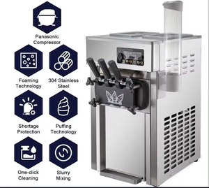 Soft Serve Ijs Machine Prijzen <span class=keywords><strong>3</strong></span> Smaken Automatische Ijs Maken Maker Commerciële Ijs Machines Voor Het Bedrijfsleven - Product Image 4