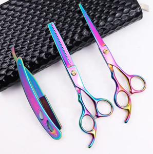 ชุดกรรไกรตัดผมสเตนเลสขนาด6นิ้วชุดกรรไกรตัดผมเกรดอุตสาหกรรมสำหรับตัดผม - Product Image 5