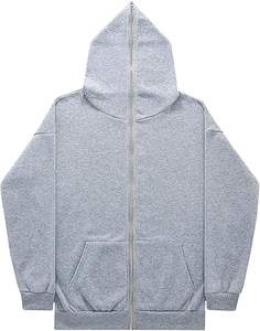 Sweats à capuche zippés lourds zippés Fabricant de sweats à capuche zippés vierges personnalisés Sweat à capuche zippé en éponge française surdimensionné à double fermeture éclair - Product Image 6