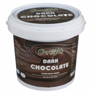 ลูกอมโกโก้1กก. 4กก. ทำขนมช็อกโกแลตผสมสีเข้มฮาลาลขนมอบ - Product Image 1