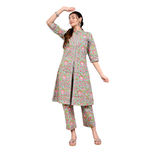 Conjunto de Ropa de Algodón con Estampado Floral Mira para Mujer, Uso Casual y Diario, al Mejor Precio al por Mayor - Product Image 1