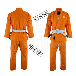 Le Pakistan a fabriqué l'uniforme de Jiu Jitsu Gi à bas prix uniforme de Kimono de Jiu Jitsu de couleur unie confortable - Product Image 2