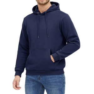 Sweat à capuche en coton de couleur vierge pour hommes Streetwear sweats à capuche surdimensionnés en coton épais broderie personnalisée sweats à capuche vierges hiver pour hommes - Product Image 1