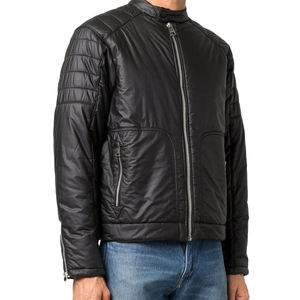 Chaqueta bomber acolchada para hombre, acolchada, resistente al agua, 100% poliéster, acolchada, a prueba de viento - Product Image 3