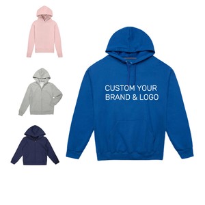 Ladies Winter <strong>Dress</strong> Hoodie Pullover Jacket Front Pocket Ribbed Cuff Cotton Fleece Hooded <strong>Sweatshirts</strong> <strong>Woman</strong> Custom Unisex Hoddies - Product Image 3