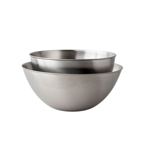 <b>Set</b> <b>Of</b> 2 Decorative Round Shape Fruit <b>Bowl</b> Home and Hotels Serving Metal <b>Bowl</b> Silver Polished Handmade Salad <b>Bowls</b> - Product Image 1