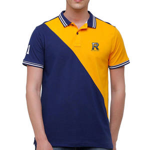 เสื้อโปโลผู้ชายสั่งทำขายส่ง ผู้ผลิต OEM ผู้จัดจำหน่าย ผ้าคอตตอนปิเก้ 220 GSM รับผลิตแบรนด์ส่วนตัว ผลิตจำนวนมาก - Product Image 1