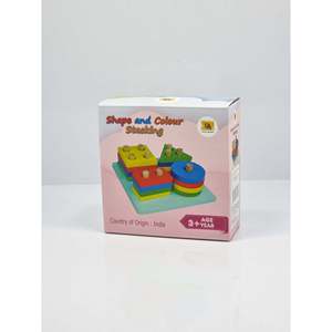 Juguete de Madera Apilable de Formas Coloridas para el Desarrollo Cognitivo, Juguetes Educativos - Product Image 2