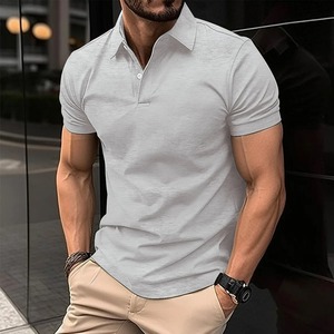 Best-Selling Men's Summer POLO <b>Shirt</b> Casual Comfortable Solid Color Golf T-<b>Shirt</b> Breathable for <b>Office</b> Use - Product Image 4