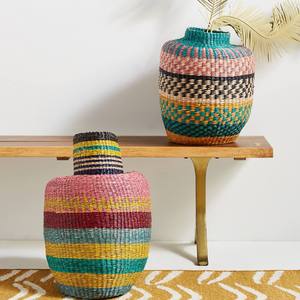 Vase en jonc de mer, accessoires de décoration intérieure, vases en paille faits à la main, tendance, nouveau design moderne tendance - Product Image 2