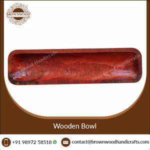 ชามแป้งและสลัดยาวพรีเมี่ยมทำด้วยมือทำจากไม้ดีไซน์ทันสมัยร้านอาหารโรงแรมงานปาร์ตี้ผู้ผลิตอินเดีย - Product Image 3