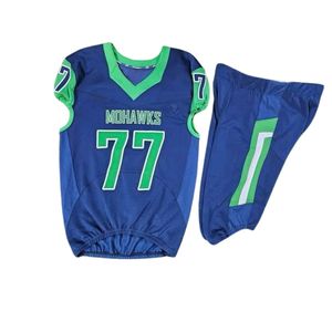 Camiseta de Fútbol Americano Sublimada Completa de Poliéster de 320 Gramos, Impresión de Camisetas de Fútbol, Números de Sarga, Cintura Elástica - Product Image 1