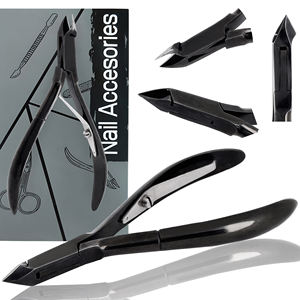 Nouvelle Arrivée Coupe-Ongles Professionnel en Acier Inoxydable de Luxe Durable avec Poignée Confortable Écologique à Large Ouverture Noir - Product Image 1