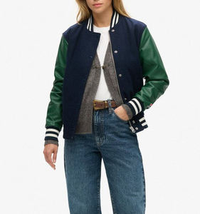 Chaqueta Universitaria de Lana para Mujer, Diseños Personalizados, Mangas Largas, Tejida, Bordada, con Logotipo Personalizado, para Universidad y Escuela - Product Image 3