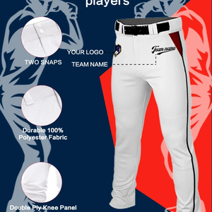 Personalizado Unisex Adulto Softball Uniforme de entrenamiento Transpirable Tallas grandes Secado rápido Poliéster Juego de béisbol Pantalones deportivos Conjunto - Product Image 5